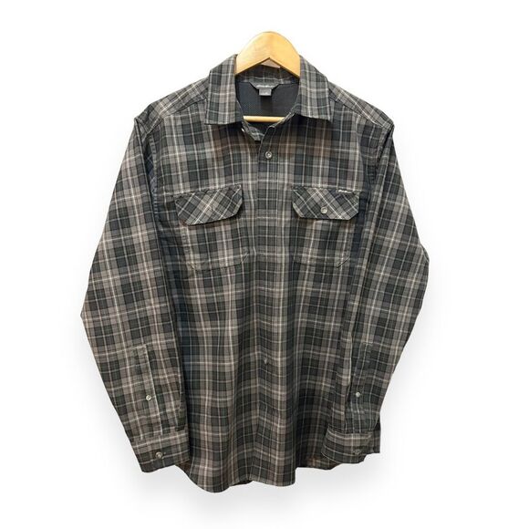 Eddie Bauer Men's Medium Plaid Button-Up Long Sleeve - Picture 1 of 4